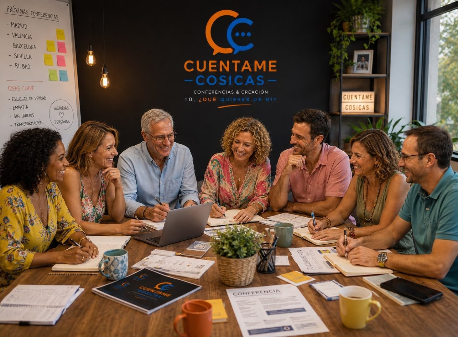El equipo de Cuéntame Cosicas trabajando en una sesión del Método Legado