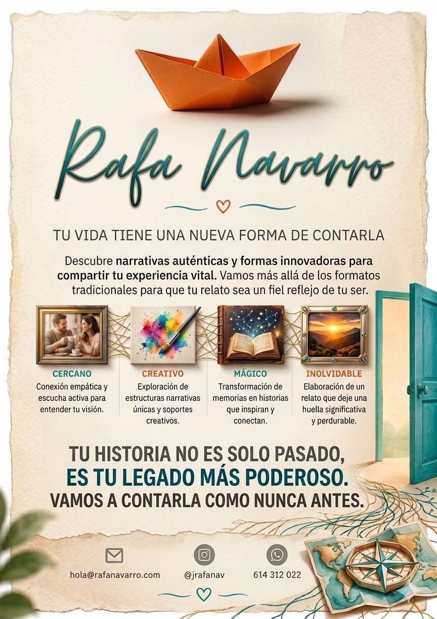 Rafa Navarro — Tu vida tiene una nueva forma de contarla. Método Legado